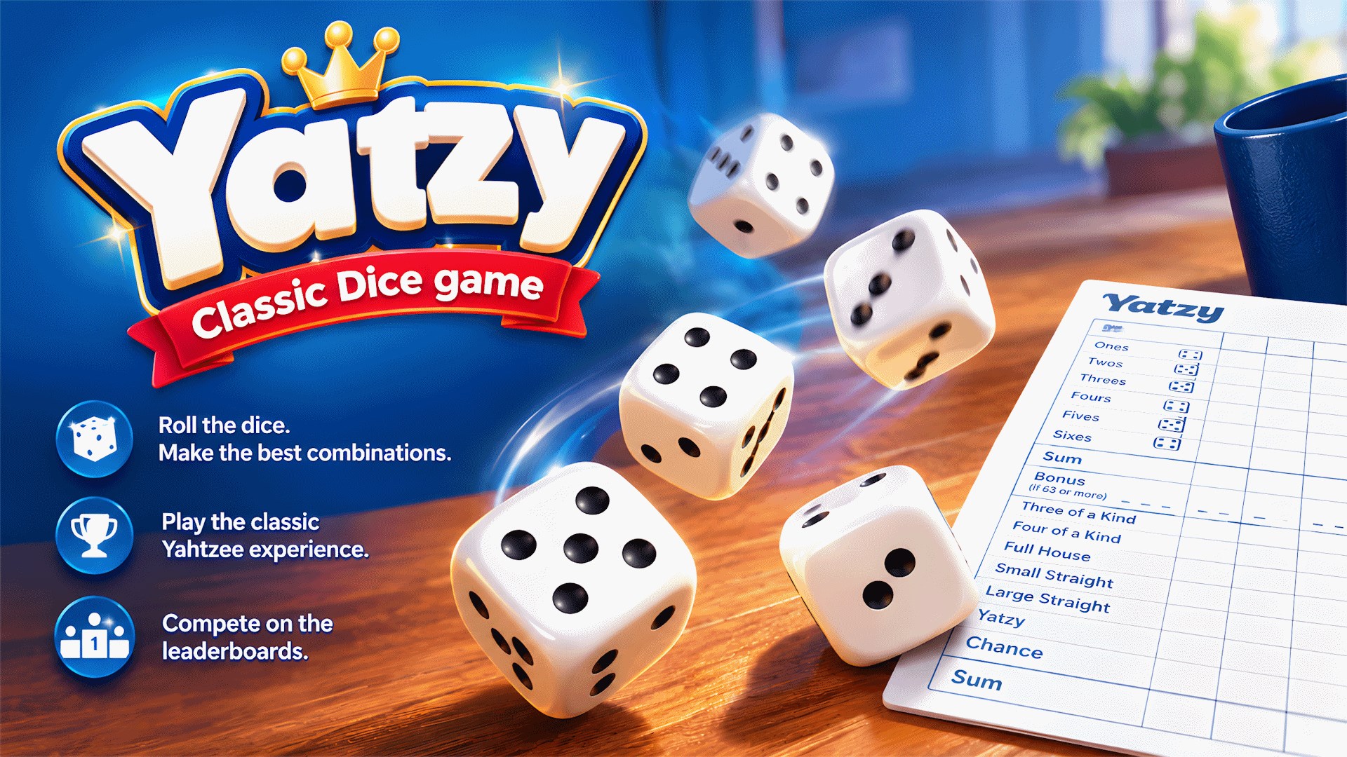 Yatzy - Classic Dice Game titledhero art