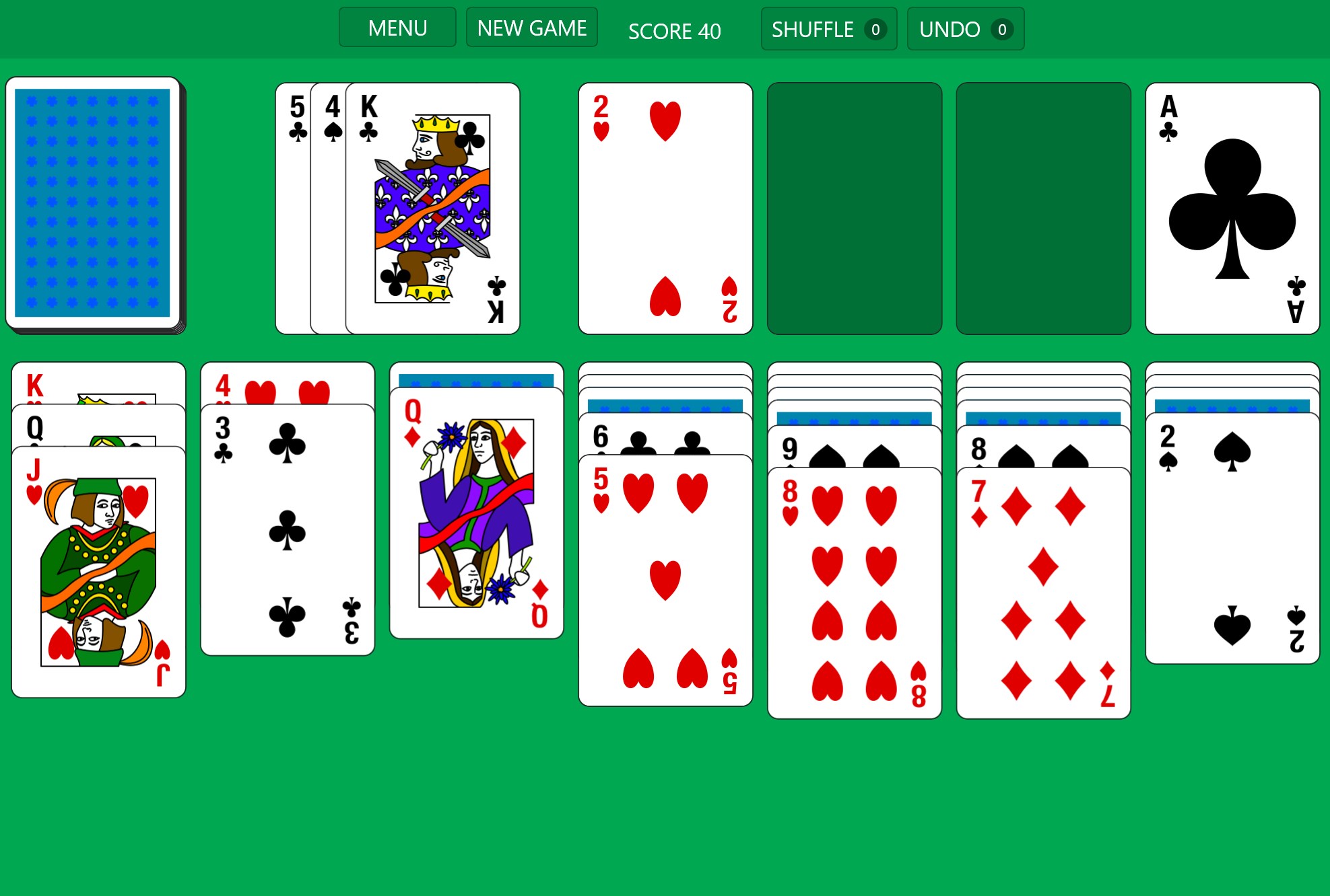 Solitaire '95 screenshot