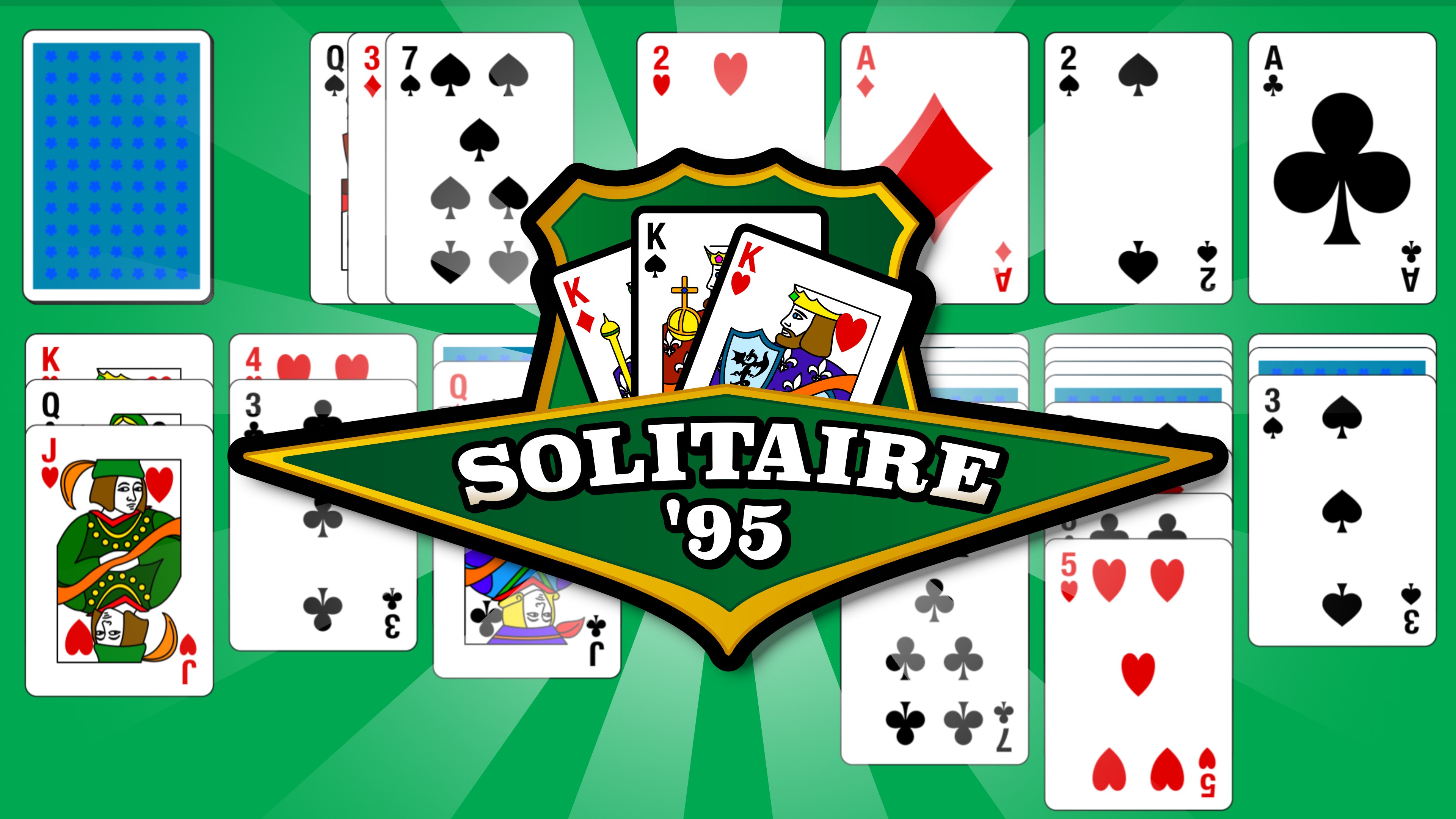 Solitaire '95 superhero art