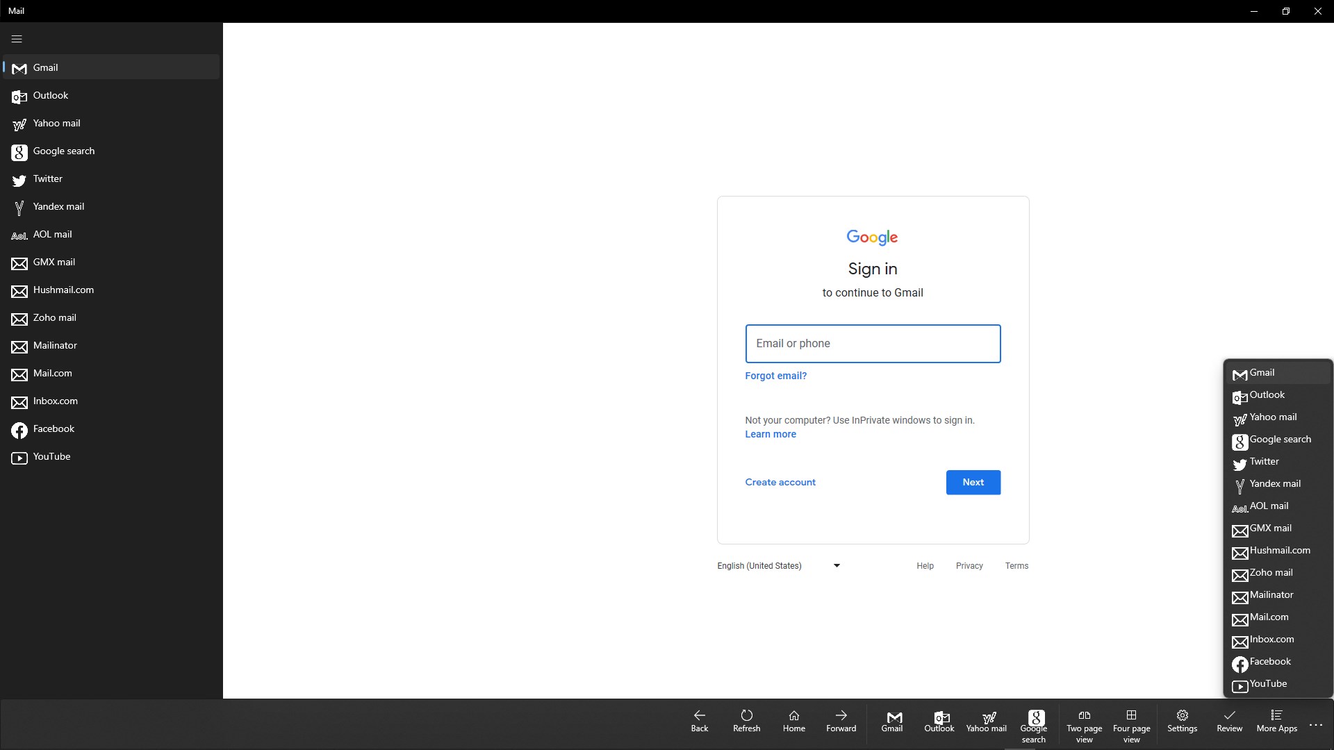 Gmail login