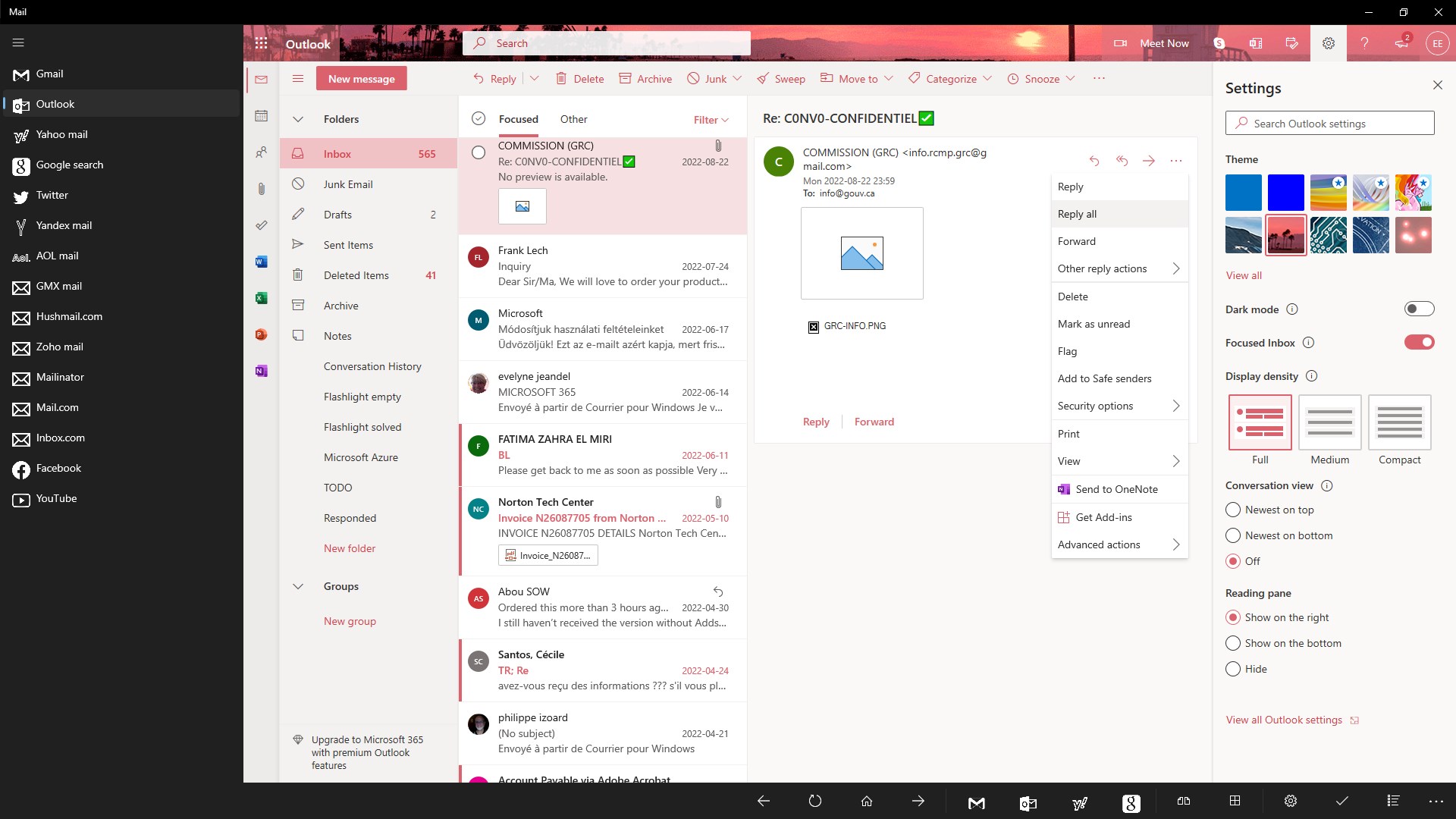 Mail screenshot 22
